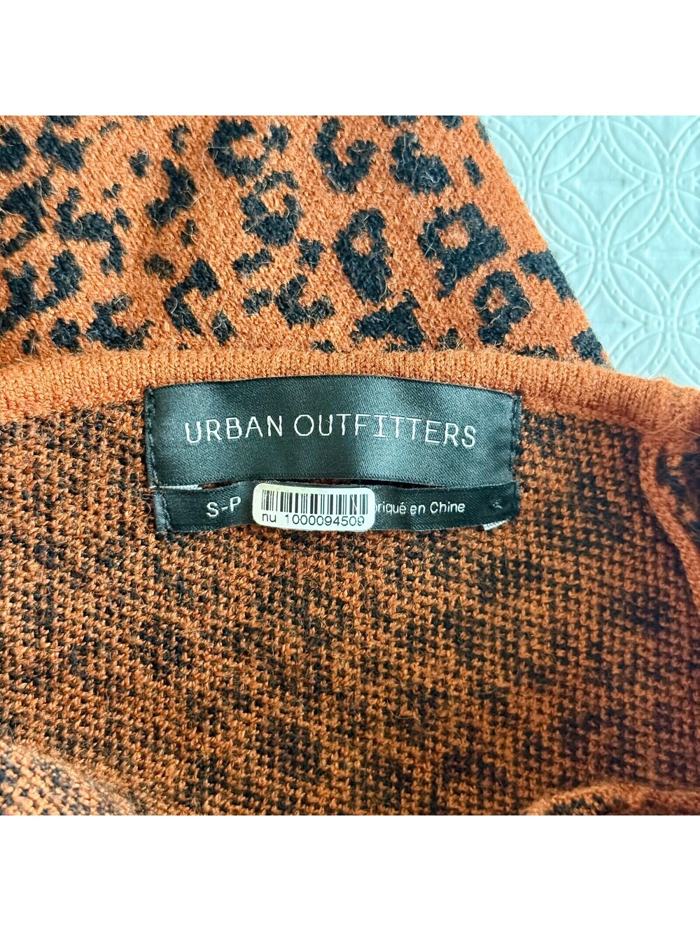 Urban Outfitters Brown Leopard Print Long Sleeve Crop Top SP - Picture 5 of 6